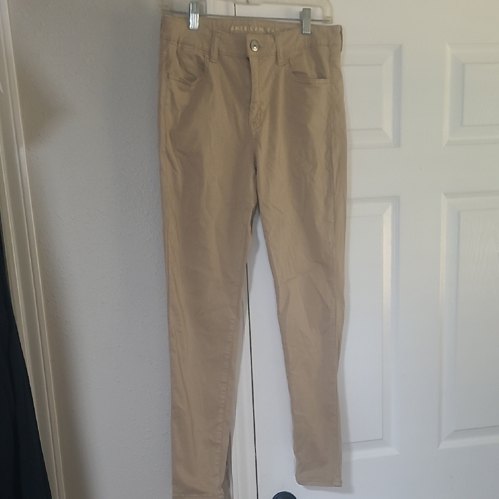 American Eagle Outfitters Tan Skinny Pants Versatile Style
